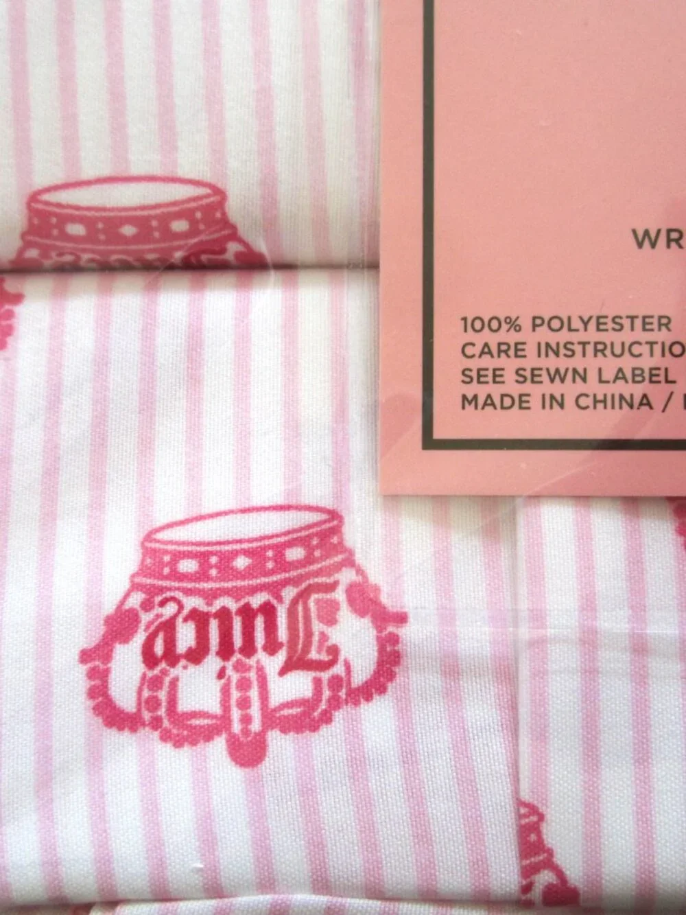 Juicy Couture Pink Stripe Crown 6 Piece Queen Sheet Set